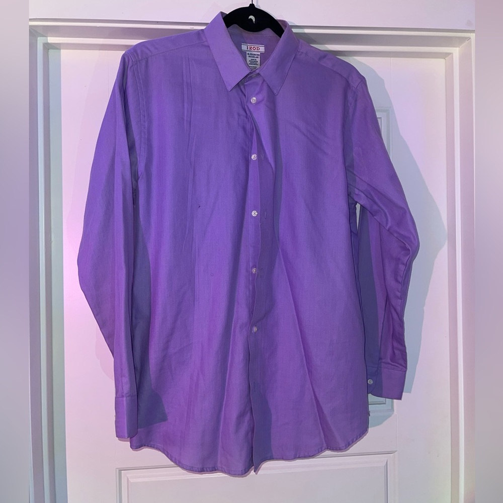 Worn Purple Izod button up.